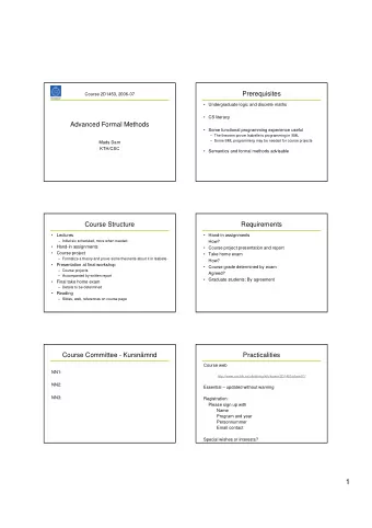 1  What is a Theorem Prover?  What is a Theorem?  Theorem: A formalizable statement which is