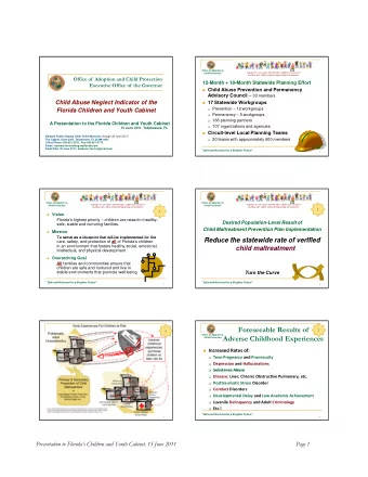 Foreseeable Results of  2  2  Office of Adoption &amp;  Office of Adoption &amp;  Adverse Childhood