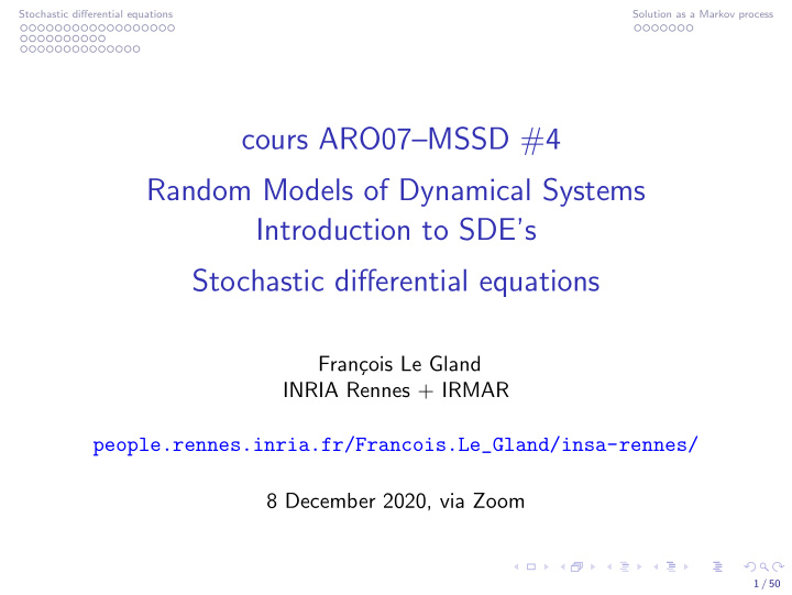 cours aro07 mssd 4 random models of dynamical systems