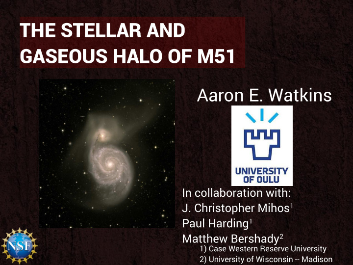 the stellar and gaseous halo of m51