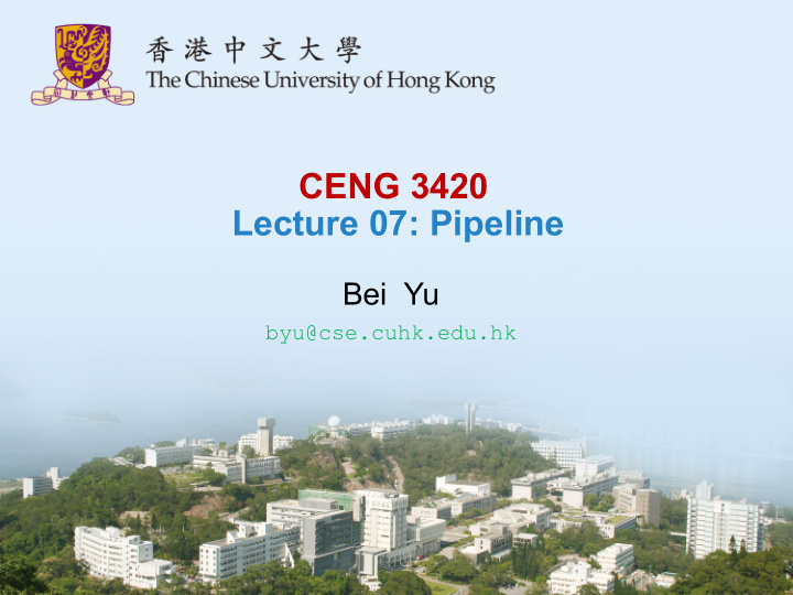 ceng 3420 lecture 07 pipeline