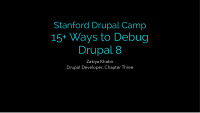 15 ways to debug drupal 8