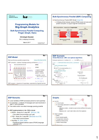 1  Graphs  Graphs  a  a  c  c  Graph algorithms  Depth-first search, Breadth-first search  b