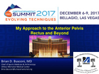my approach to the anterior pelvis rectus and beyond