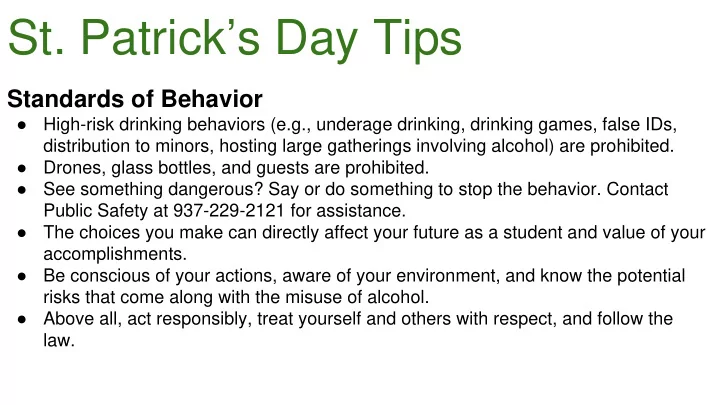 st patrick s day tips