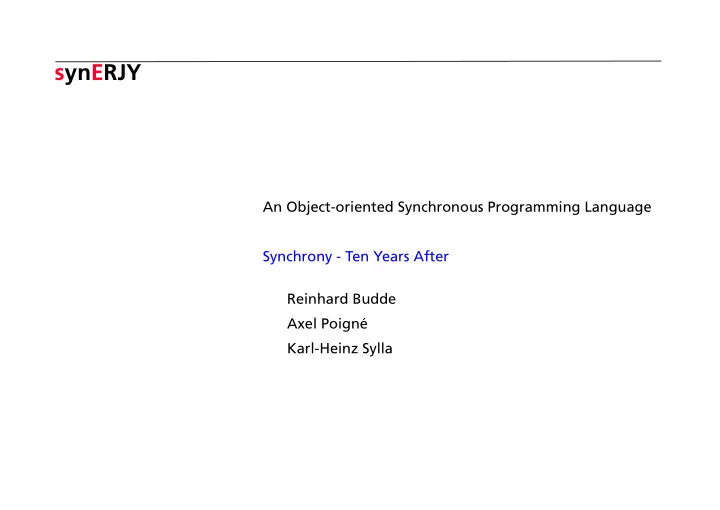 synerjy
