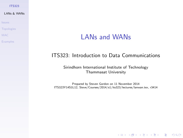 lans and wans