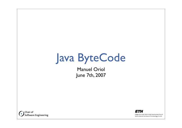 java bytecode