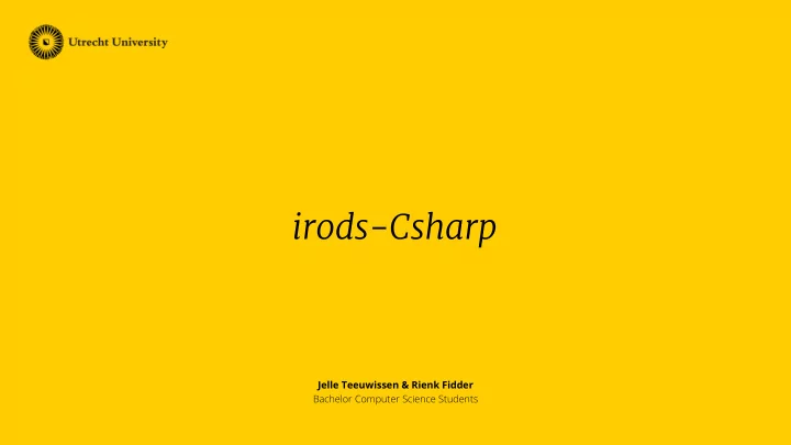 irods csharp