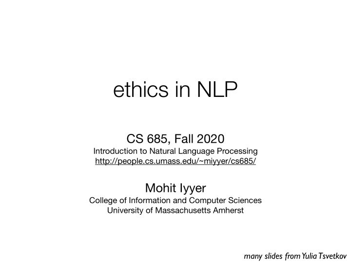 ethics in nlp