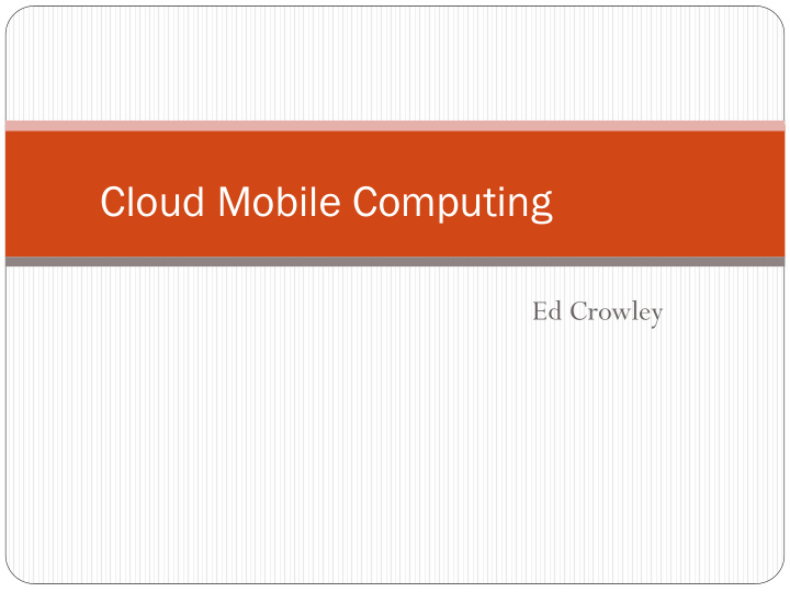 cloud mobile computing