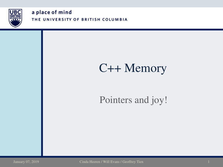 c memory