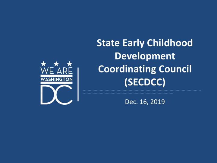 state early childhood
