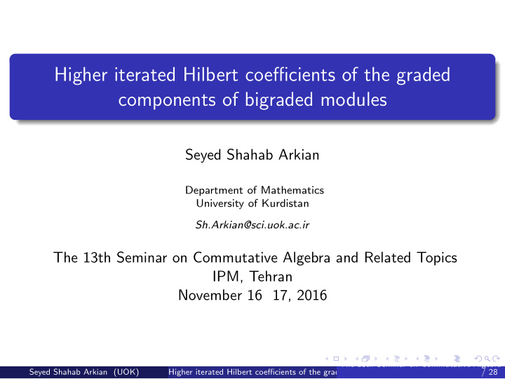 higher iterated hilbert coefficients of the graded