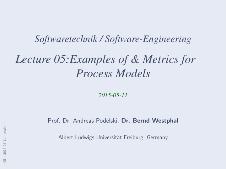 lecture 05 examples of metrics for process models