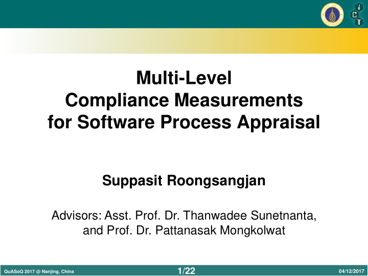 multi level compliance measurements for software process