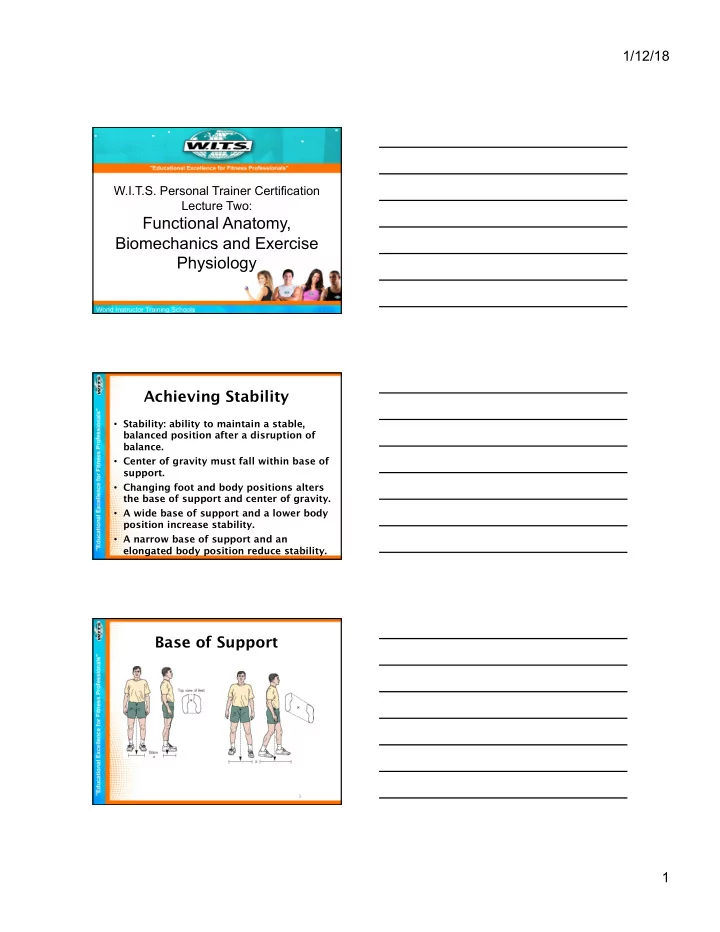 functional anatomy biomechanics and exercise physiology