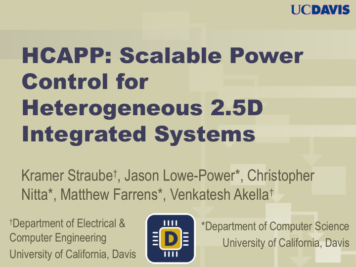 hcapp scalable power control for heterogeneous 2 5d