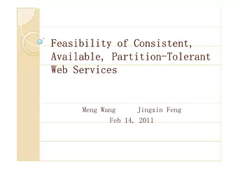 Feasibility of Consistent,  Feasibility of Consistent,  Feasibility of Consistent,  Feasibility of