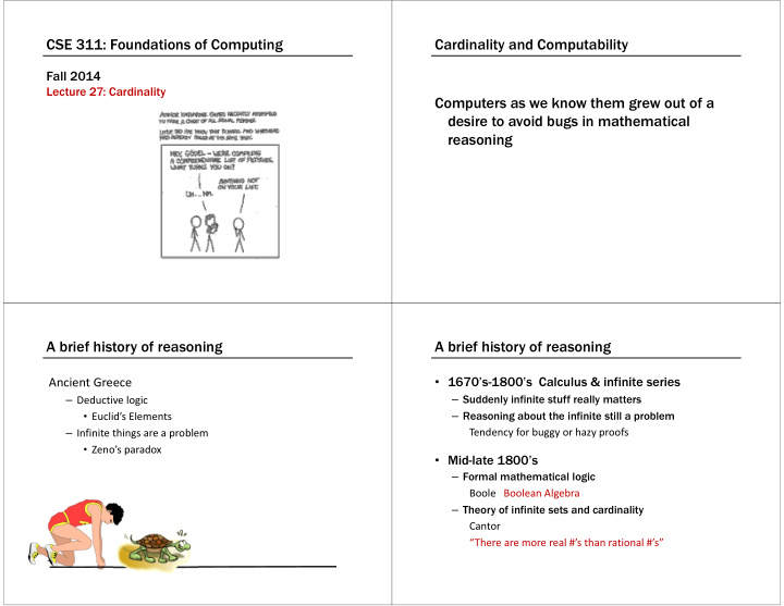 cse 311 foundations of computing cardinality and