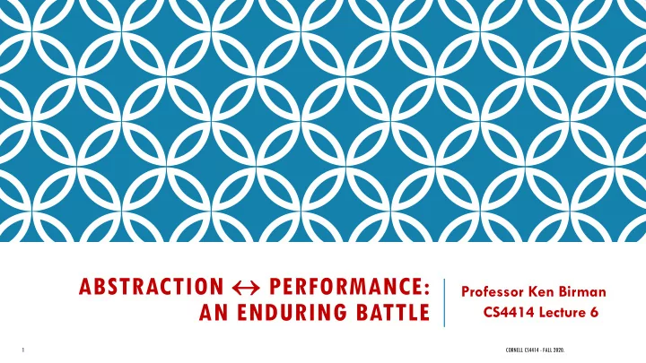 abstraction performance