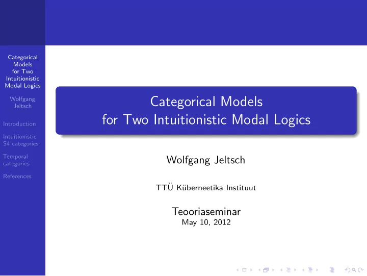 categorical models