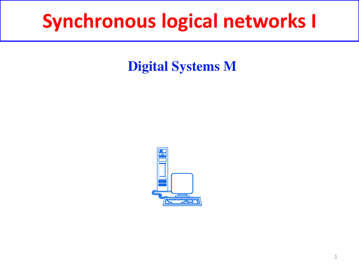synchronous logical networks i