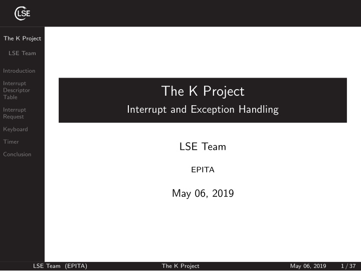 the k project