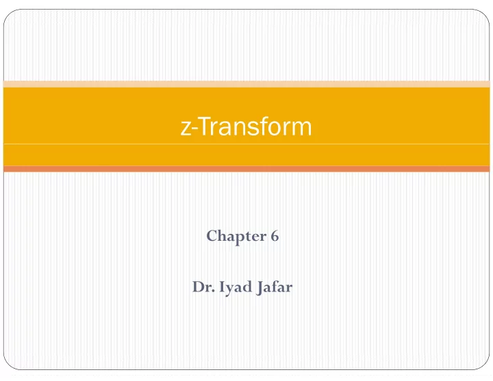z transform