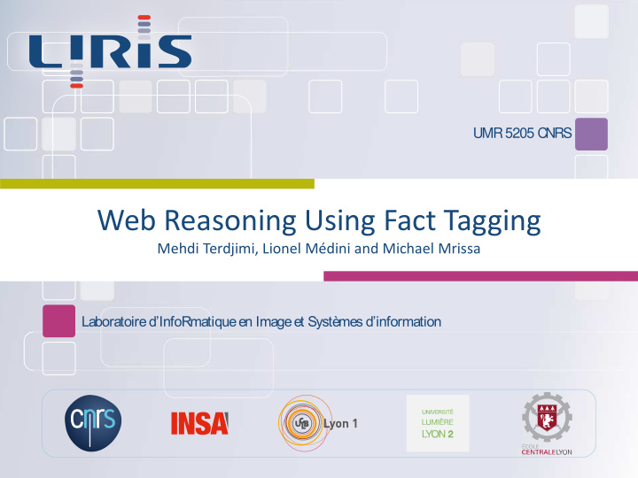 web reasoning using fact tagging