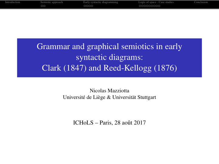 grammar and graphical semiotics in early syntactic