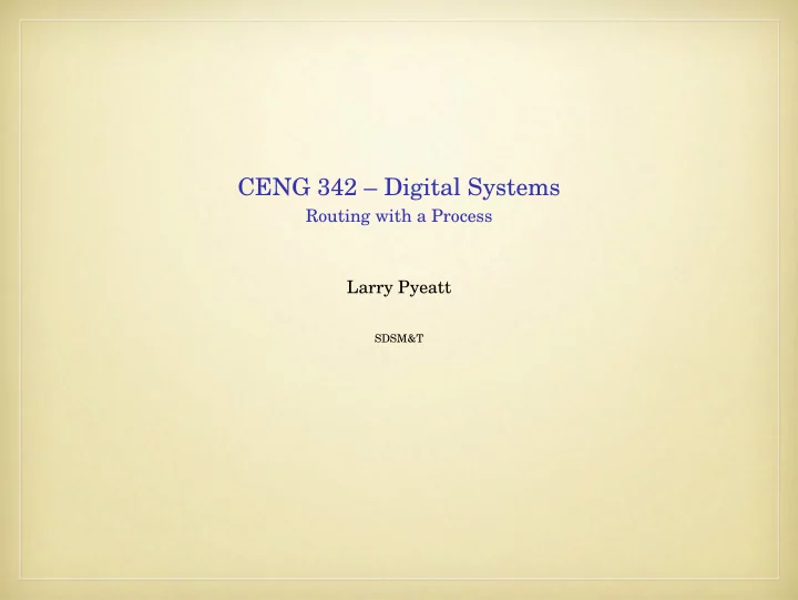 ceng 342 digital systems