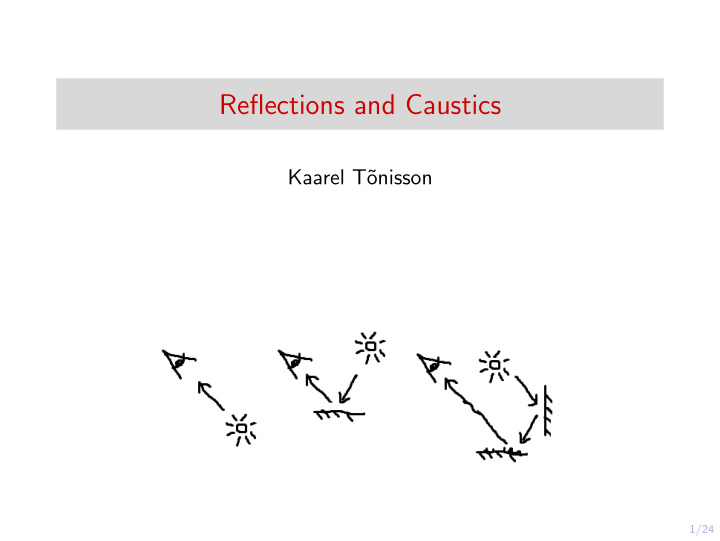 reflections and caustics