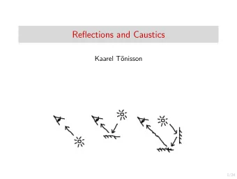 Reflections and Caustics  Kaarel T  onisson  1/24  Introduction  Photons  Photons in