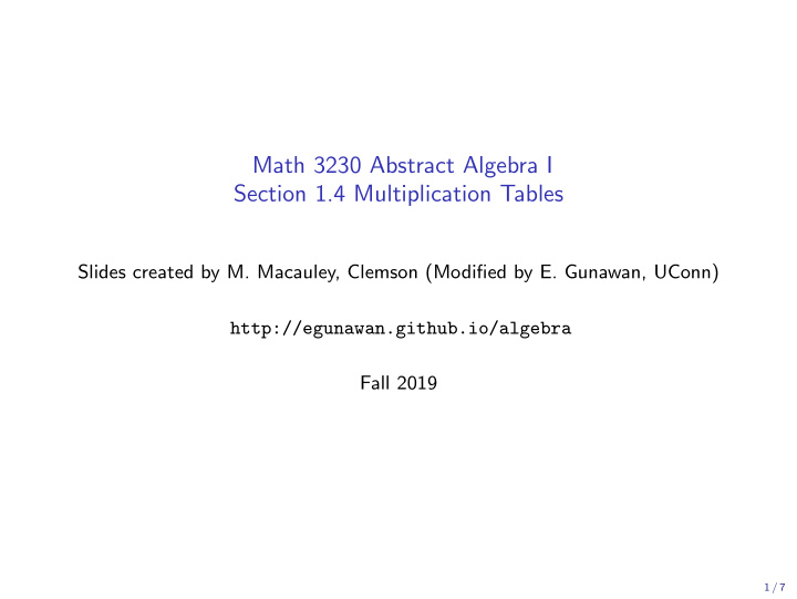 math 3230 abstract algebra i section 1 4 multiplication