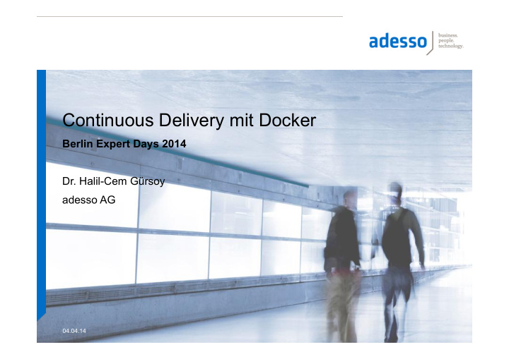 continuous delivery mit docker