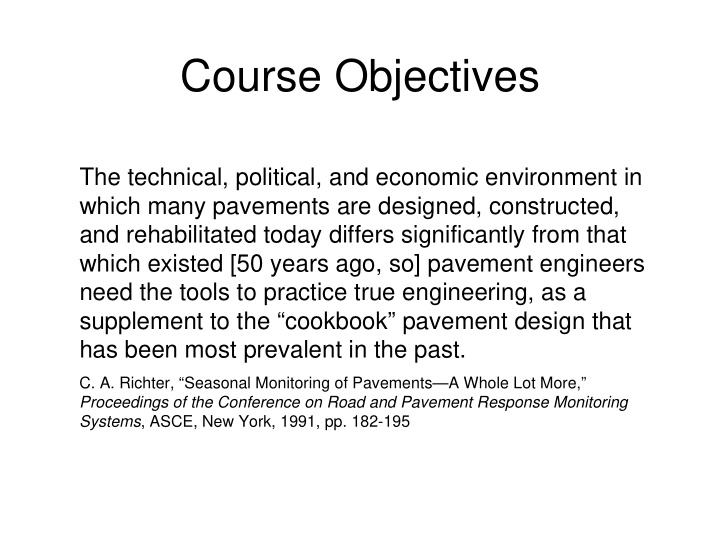 course objectives