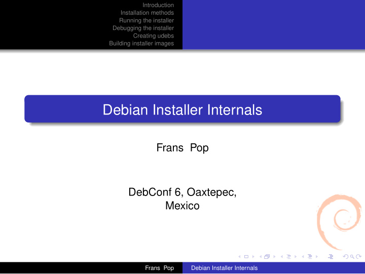debian installer internals