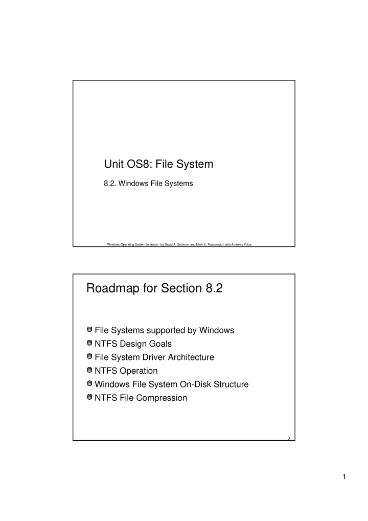 roadmap for section 8 2