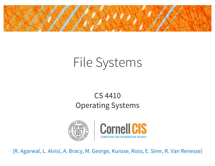 file systems