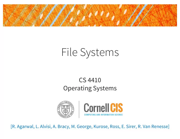 file systems