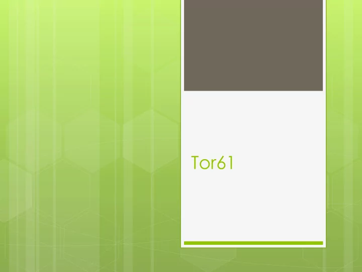 tor61 p p r2 time note on relay packets