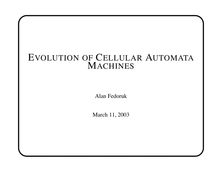 conway s game of life has been extensively studied as a
