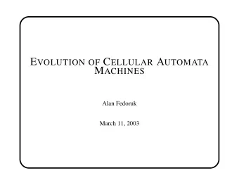 Conways Game of Life has been extensively studied as a model for  real-world processes, to