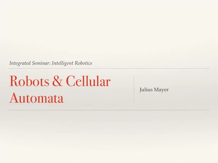 robots cellular
