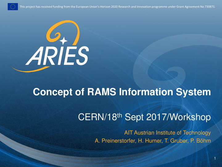 concept of rams information system