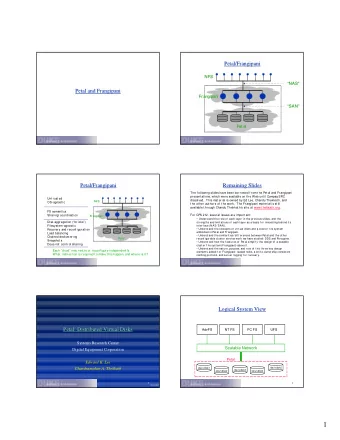 1  Physical System View  Virtual Disks  Physical System View  Virtual Disks  Each disk provides