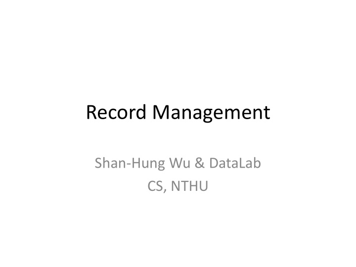 record management