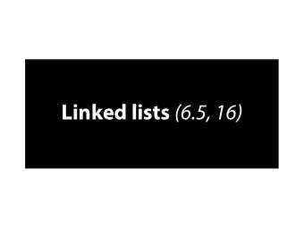 L  i  n  k  e  d  l  i  s  t  s  (  6  .  5  ,  1  6  )  L  i  n  k  e  d  l  i  s  t  s  I  n  s