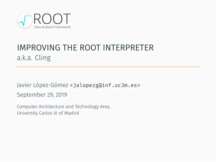 improving the root interpreter